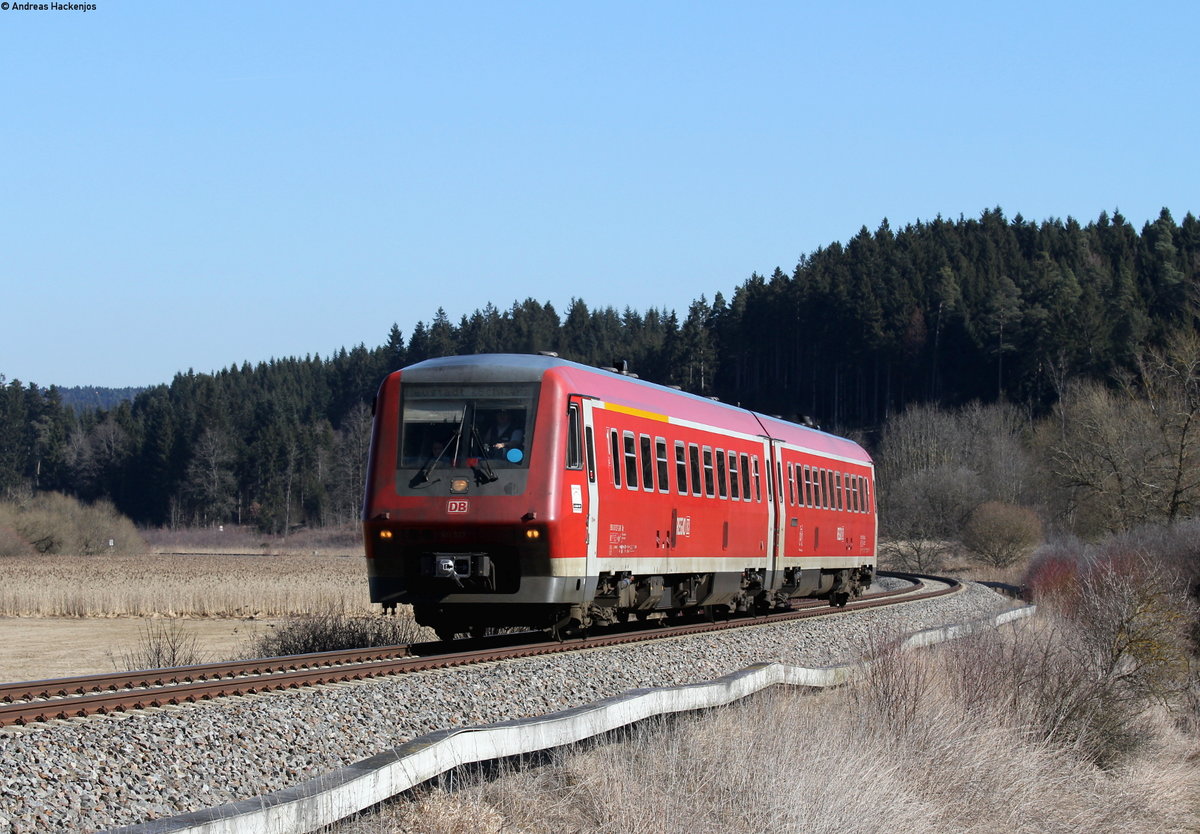 611 027-3 als RE 22309 (Rottweil-Neustadt(Schwarzw)) bei Schwenningen 27.2.17