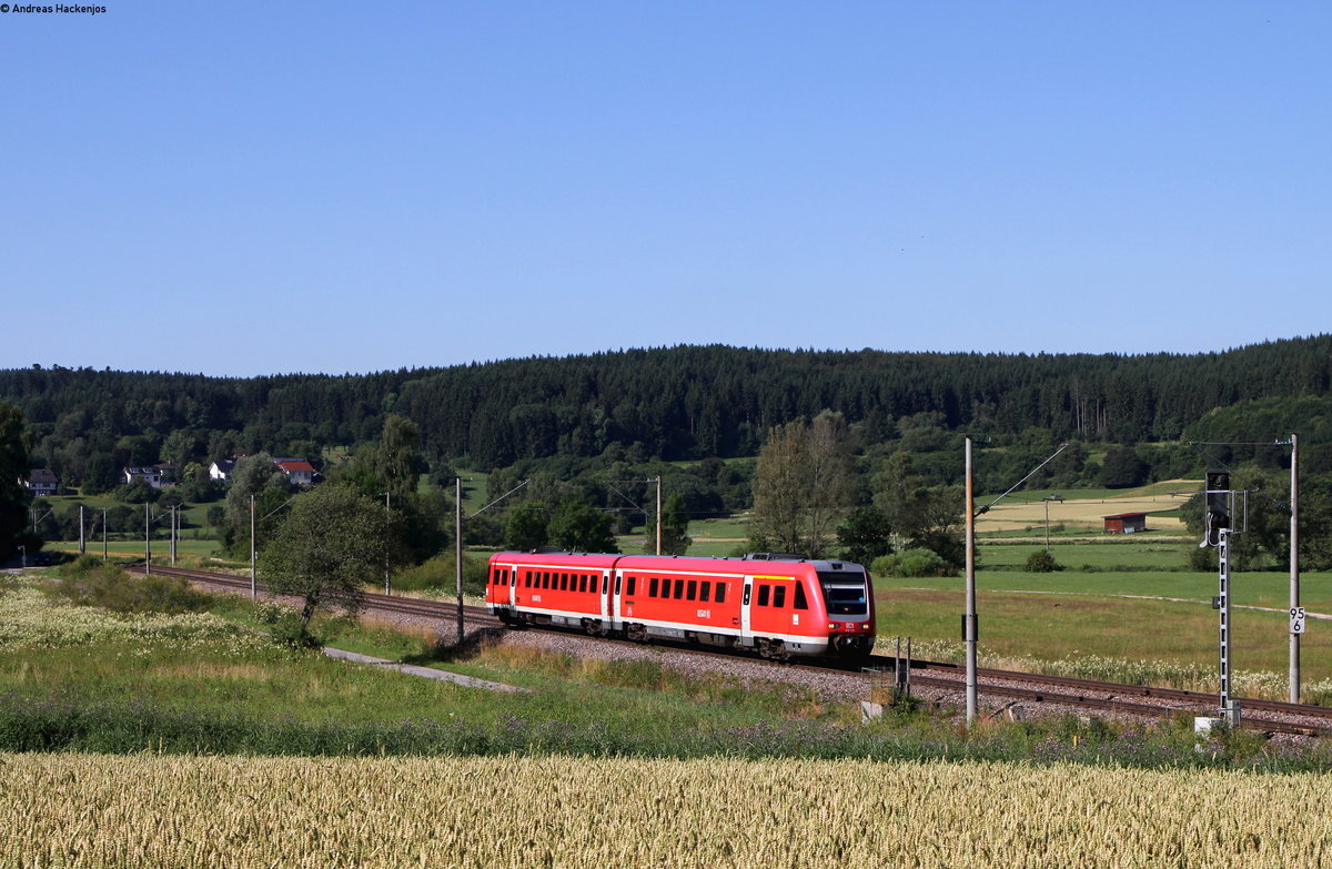 612 128-8 als Lt 70662 (Donaueschingen-Villingen(Schwarzw)) bei Aufen 18.7.16