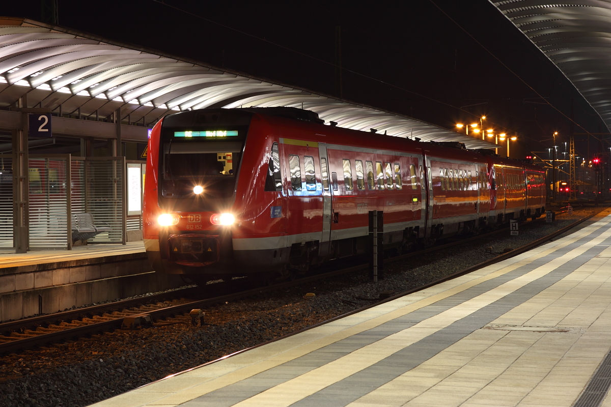 612 152 DB Regio in Lichtenfels am 08.02.2017.