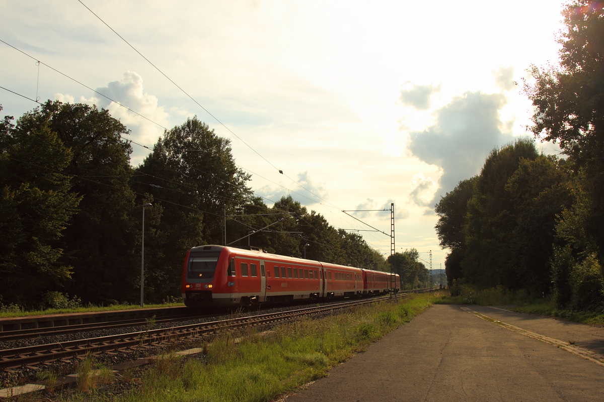 612 660 DB Regio in Michelau/ Oberfranken am 16.08.2017.