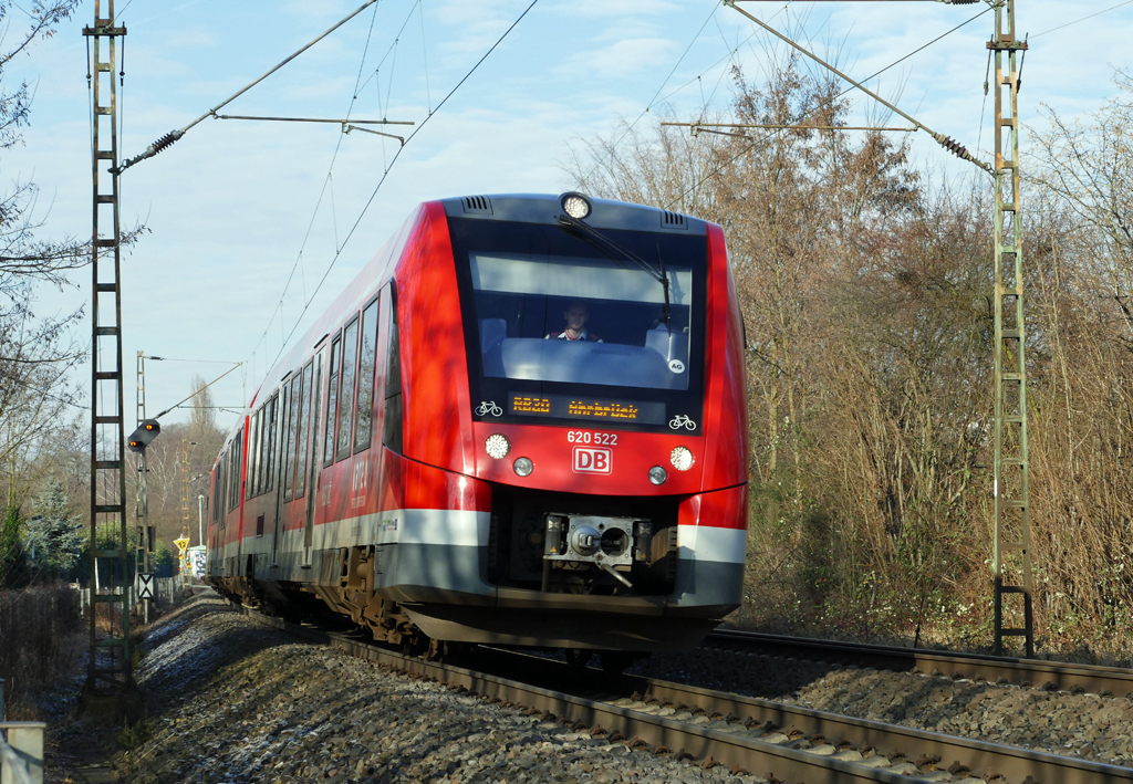 620 522 RB30 nach Ahrbrück durch Bonn-Friesdorf - 18.01.2017