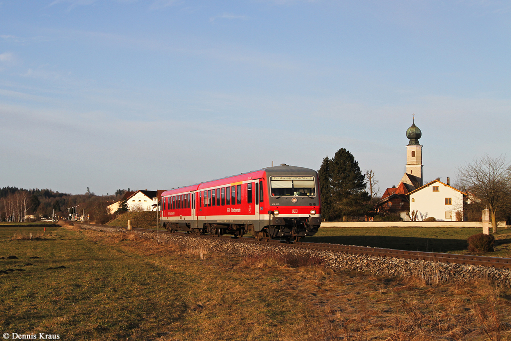 628 630 als RB 27145 am 03.03.2015 bei Heiligenstatt.