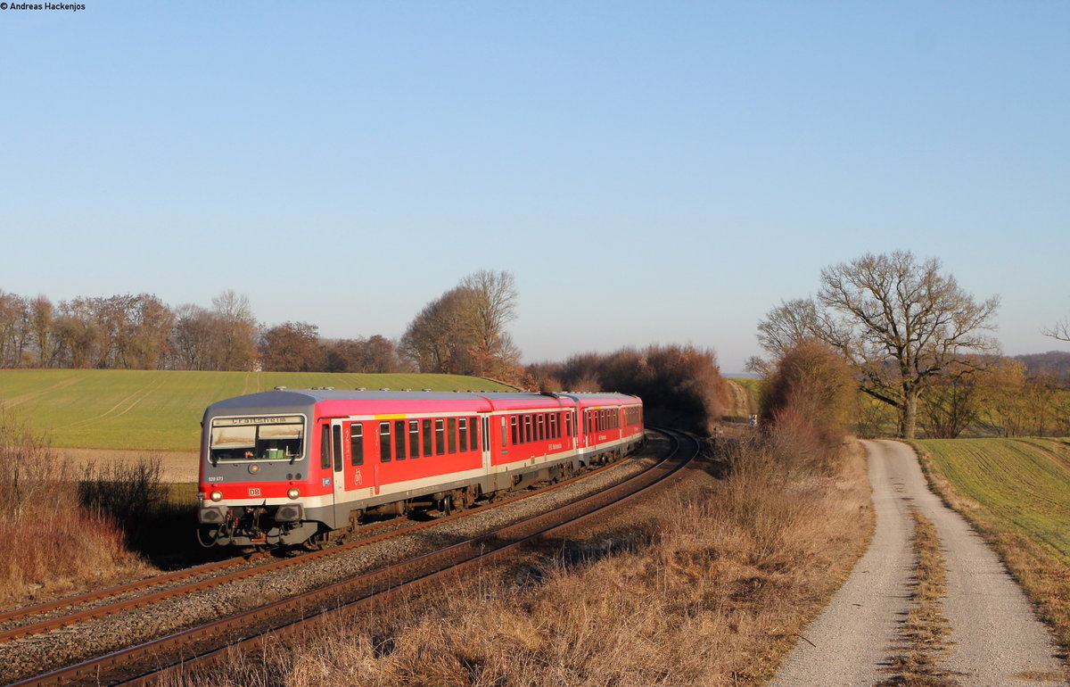 628 686-4 und 628 685-0 als RE 23567 (Heilbronn Hbf-Crailsheim) bei Kupfer 27.2.19