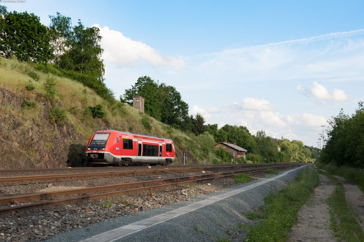 641 026 als 59315 von Lichtenfels nach Hof bei Oberkotzau, 02.06.2018