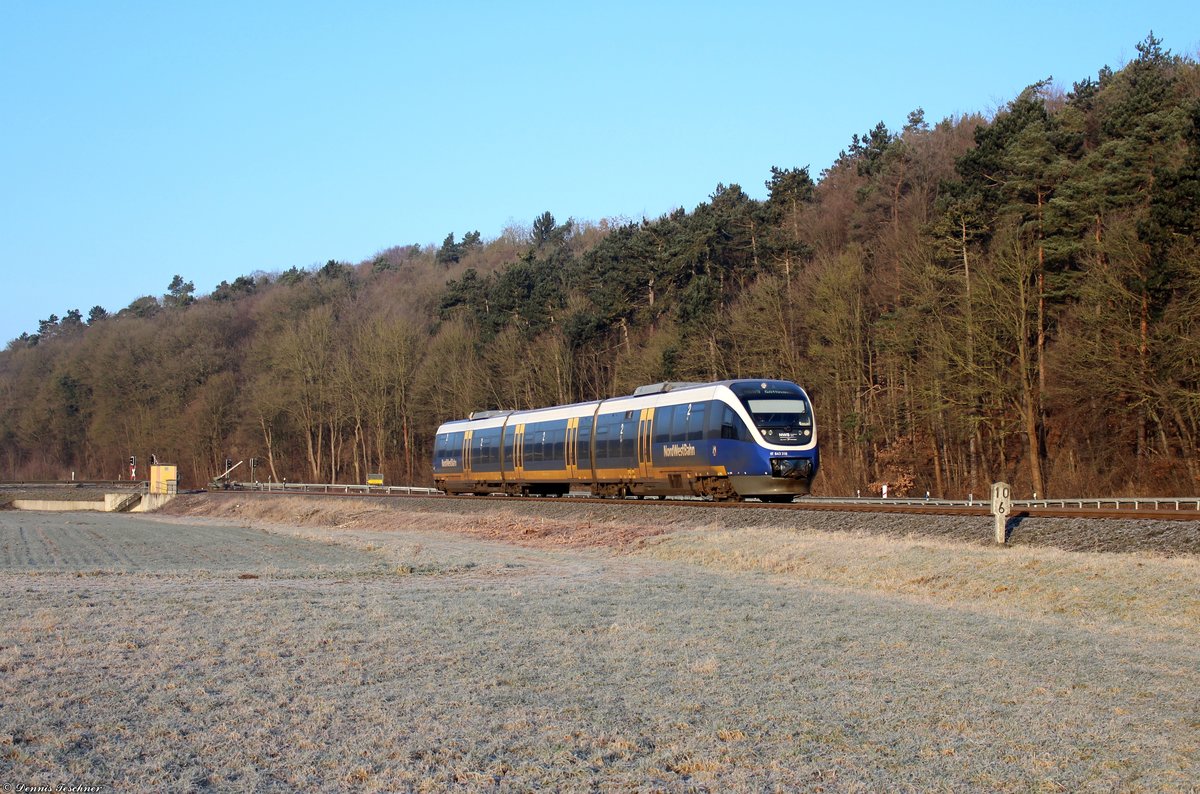 643 318 NWB als RB 85 nach Göttingen bei Emmenhausen am 18.02.2018