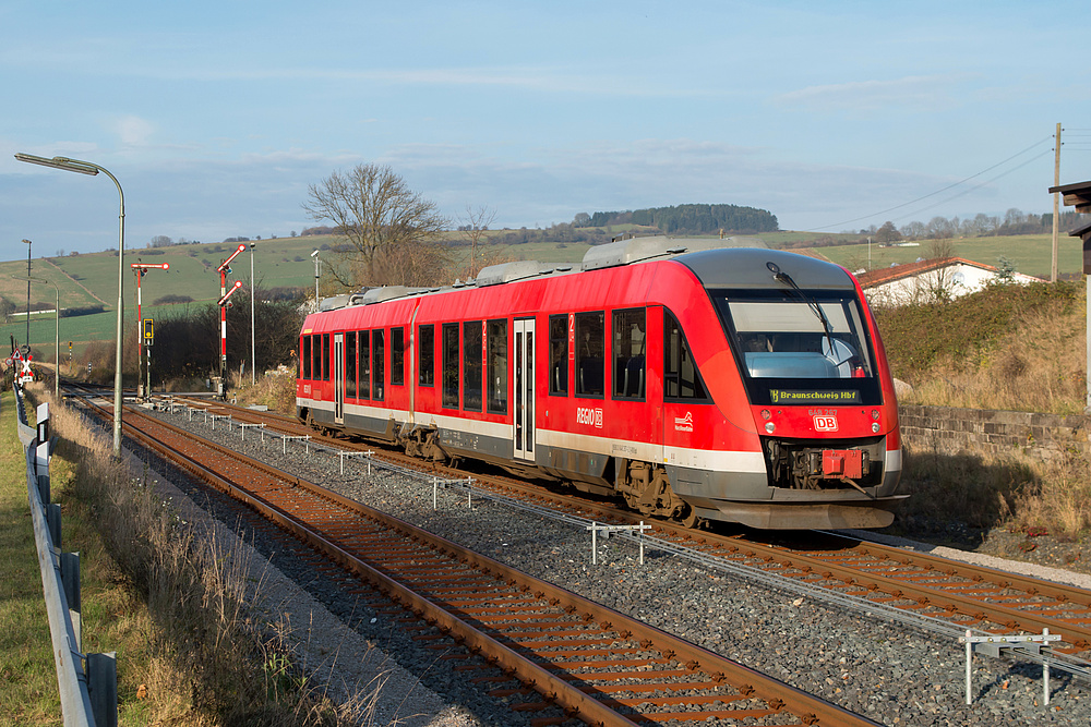 648 267 als RB 14382 Herzberg-Braunschweig am 22.11.2014 in Gittelde.