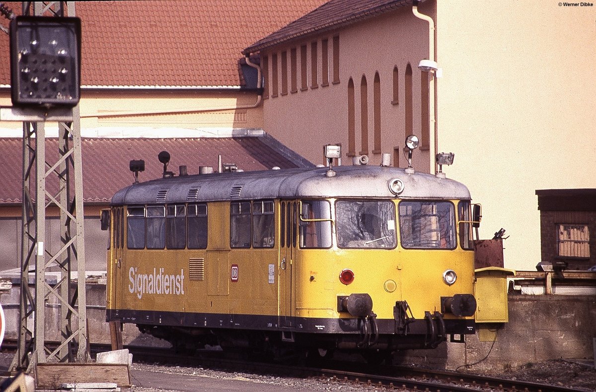 740 001 (für den Signaldienst auf der NBS) im Bf. Fulda - 29.02.1992