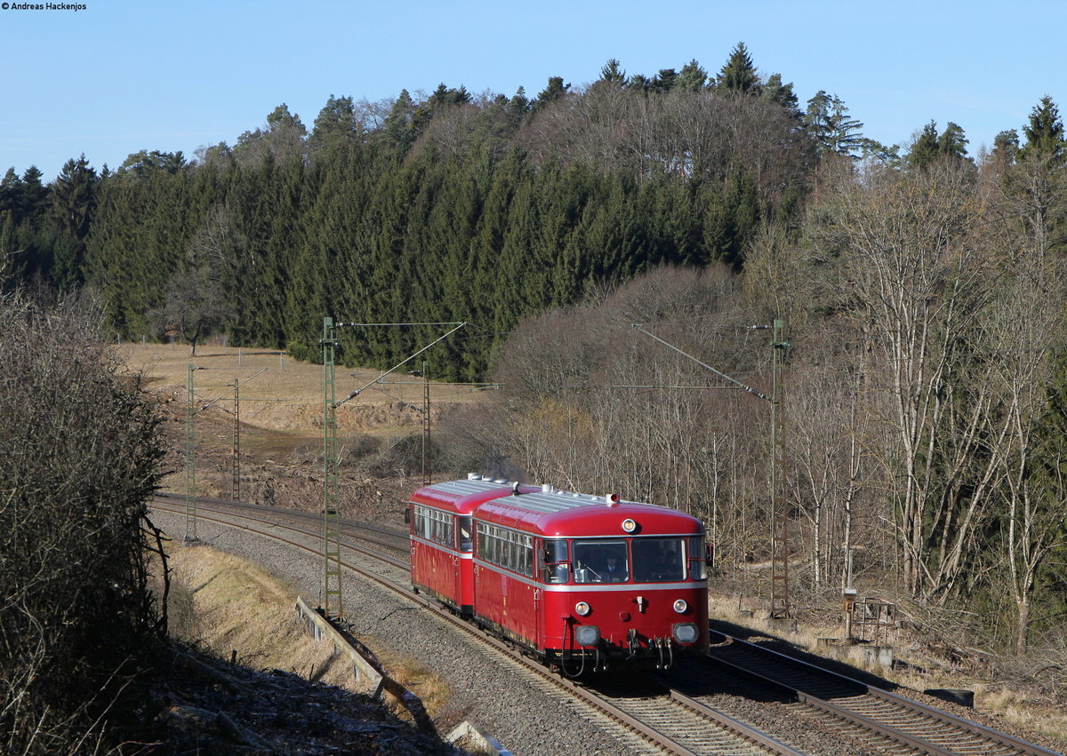 798 652-4 und 998 896-5 als RB 26781 (Tübingen Hbf-Hochdorf(b.Horb)) bei Eutingen 25.2.17