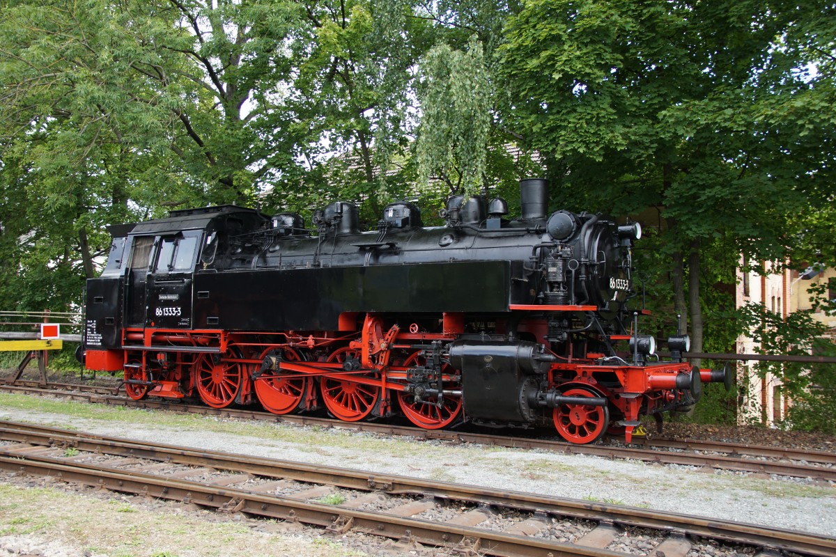 86 1333-3 zu Gast bei den XXI. Meininger Dampfloktage am 05.09.2015