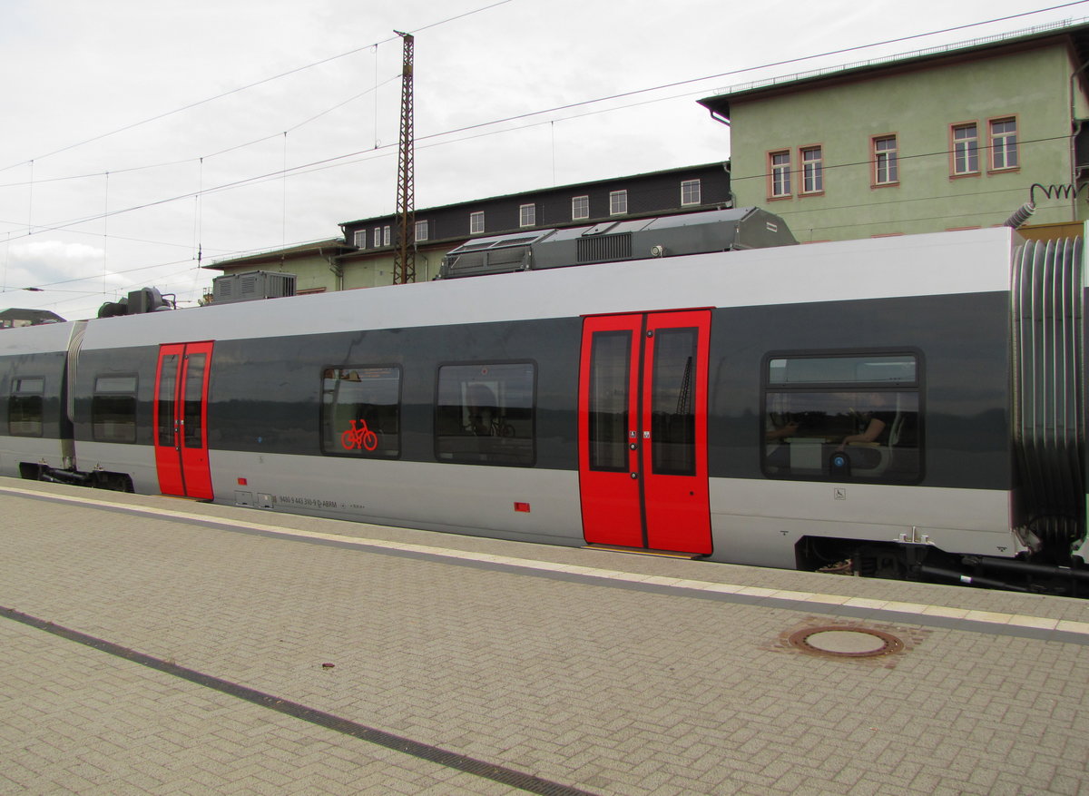 Abellio 94 80 9443 310-9 D-ABRM in der RB 74088 nach Saalfeld (S), am 21.05.2016 in Naumburg (S) Hbf.