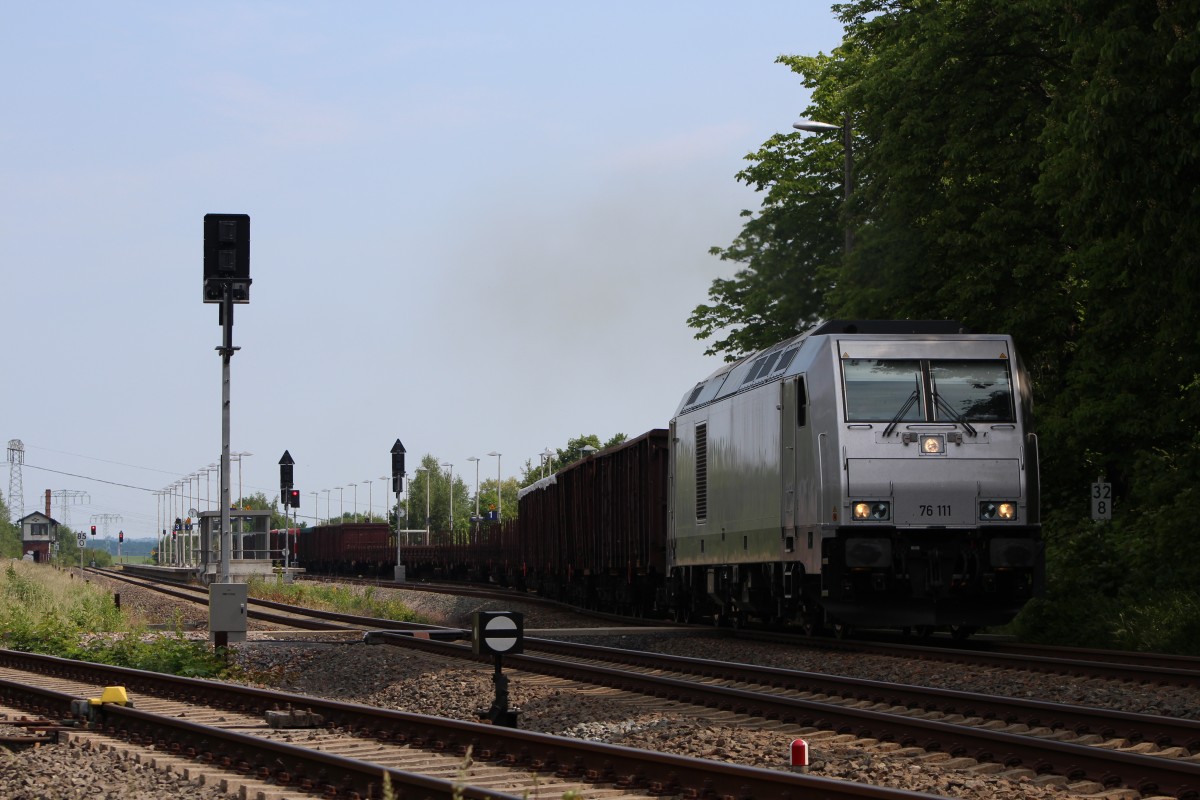 Abfahrt vom DGS 48340 nach Könitz im Bahnhof Weida am 06.06.2015
