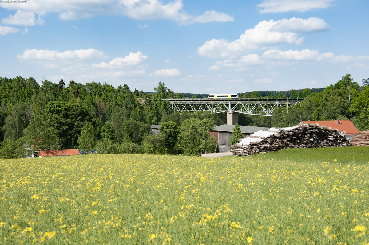 ag 84631 von Bayreuth Hbf nach Bad Steben bei Oberthölau, 21.05.2018