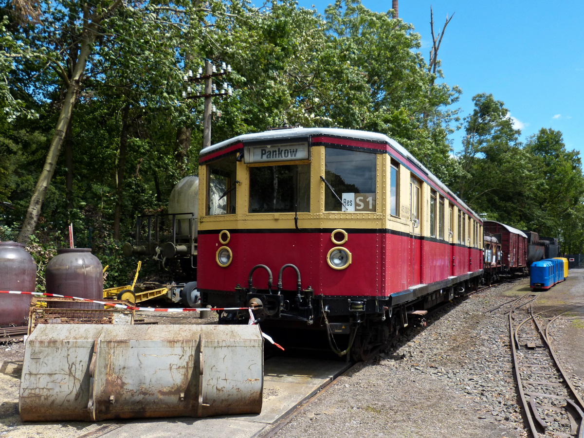 Alter Berliner S-Bahnwagen im Eisenbahnmuseum Bochum Dahlhausen 06.07.2014