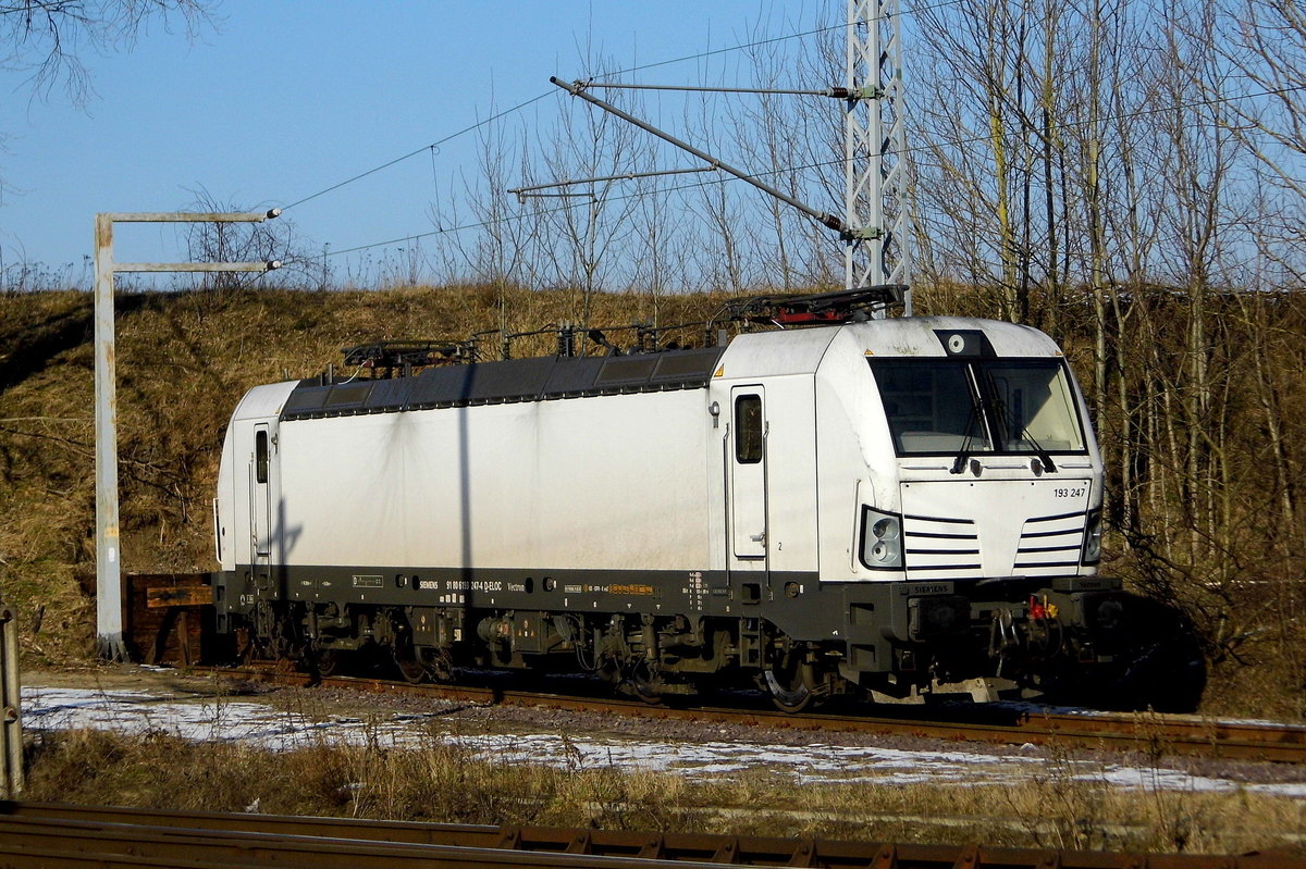 Am 01.03.2018 war die  193 247-4 von der SETG (ELL) in Borstel abgestellt.