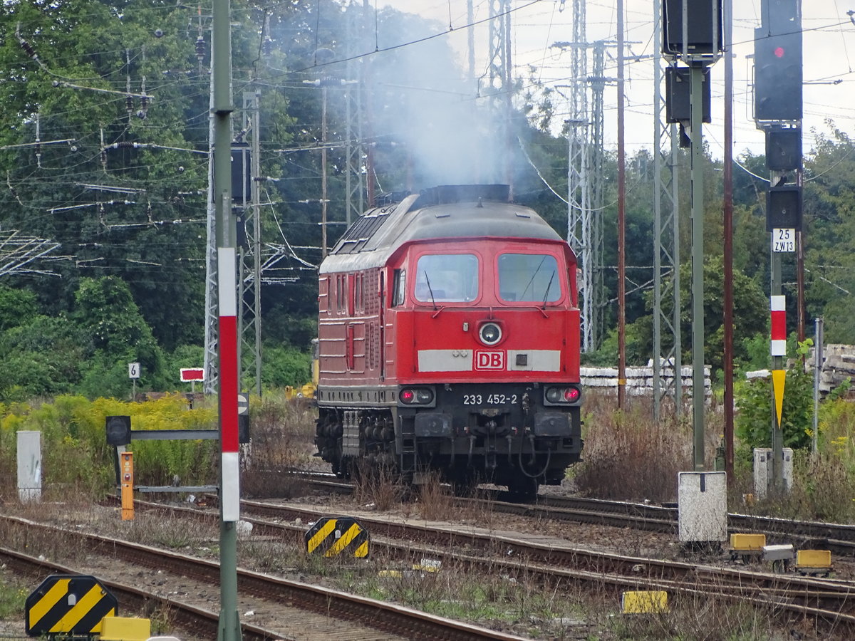 Am 13.08.2017 kam 232 452 Lz von Stendal in Richtung Magdeburg.