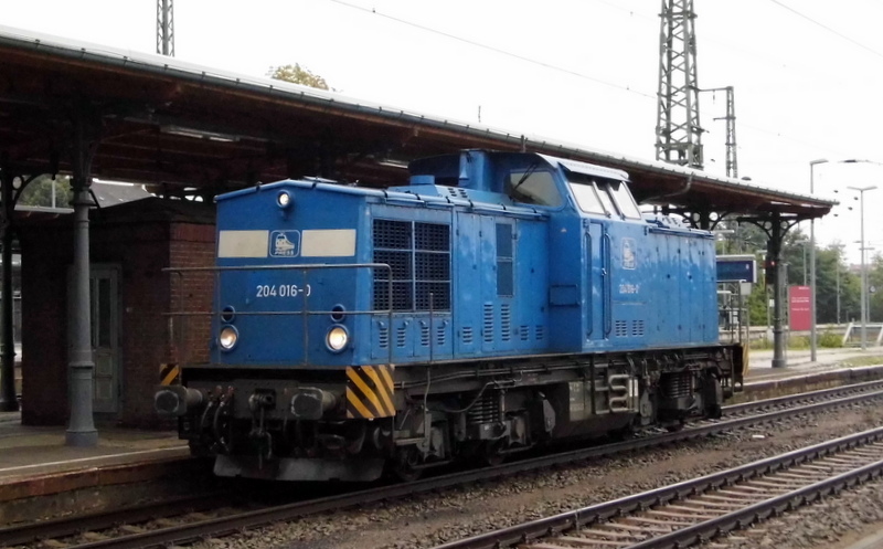 Am 14.09.2014 kam die 204 016-0 von der Press aus Richtung Magdeburg nach Stendal und wurde in Stendal abgestellt. 