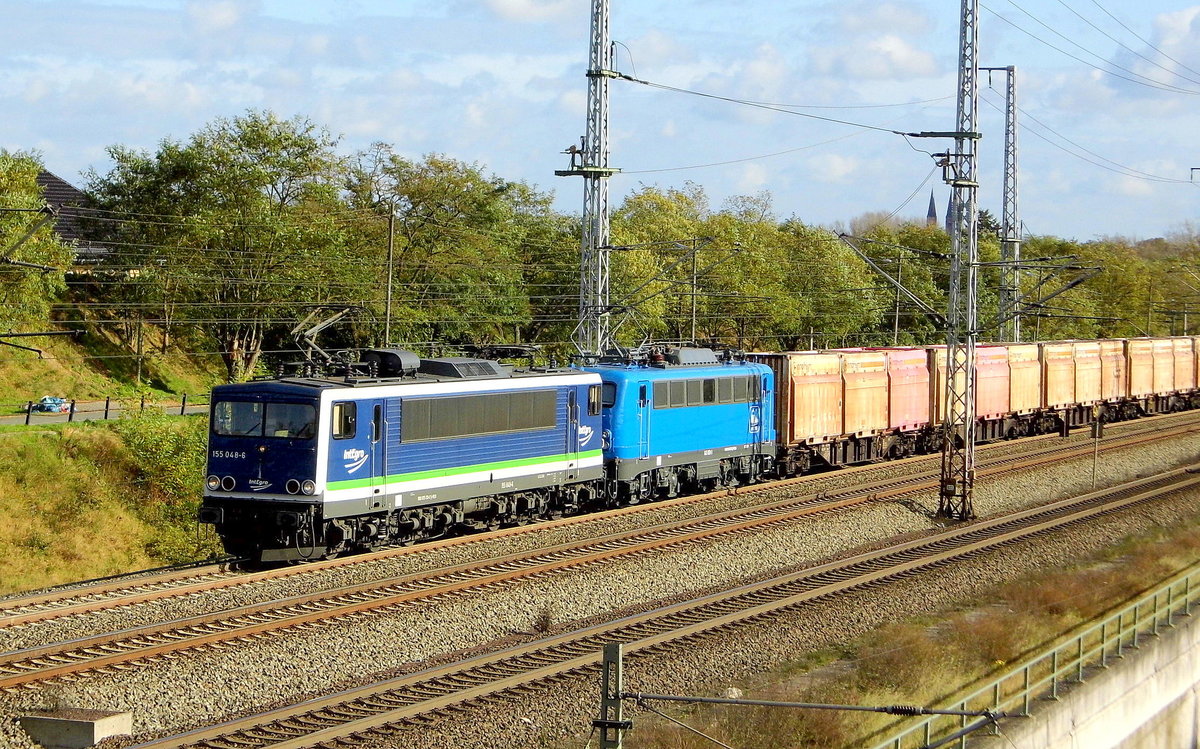 Am 22.10.2017 fuhren die 155 048-6 und die 140 050-3 von Stendal nach Borstel.