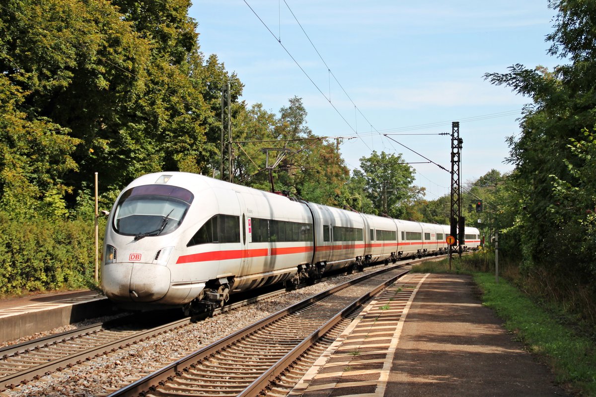 Am 27.08.2015 befand sich 411 592-9  Bamberg  auf dem Weg von Wien nach Frankfurt, als dieser durch den Hp Etterzhausen gen Nürnberg fuhr.