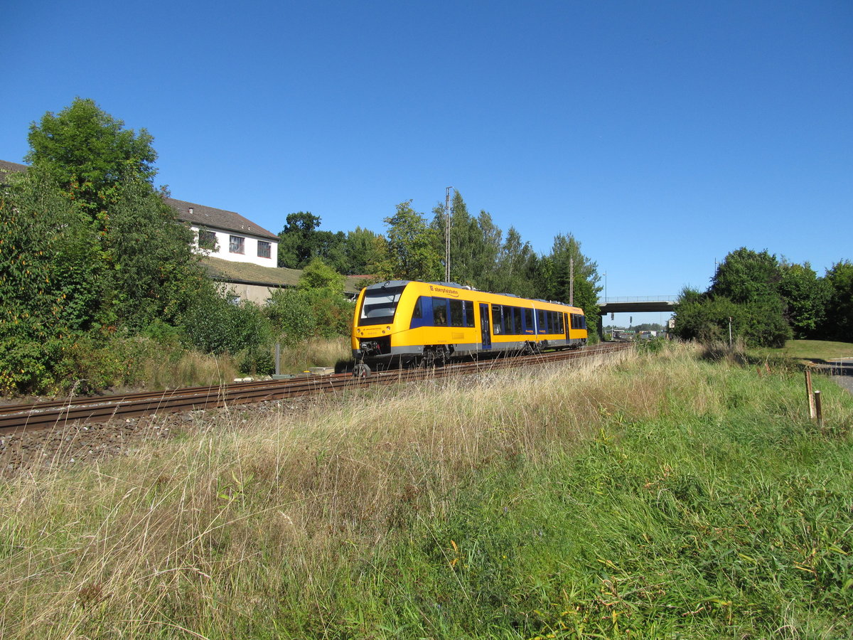 Am 31.08.2016 konnte ich die Oberpfalzbahn 648 in Wiesau fotografieren.