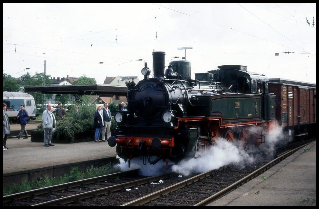 Ausstellung am 24.5.1997 in Minden:T 13 7906, der Museums Eisenbahn Minden, war unter Dampf zu bestaunen.