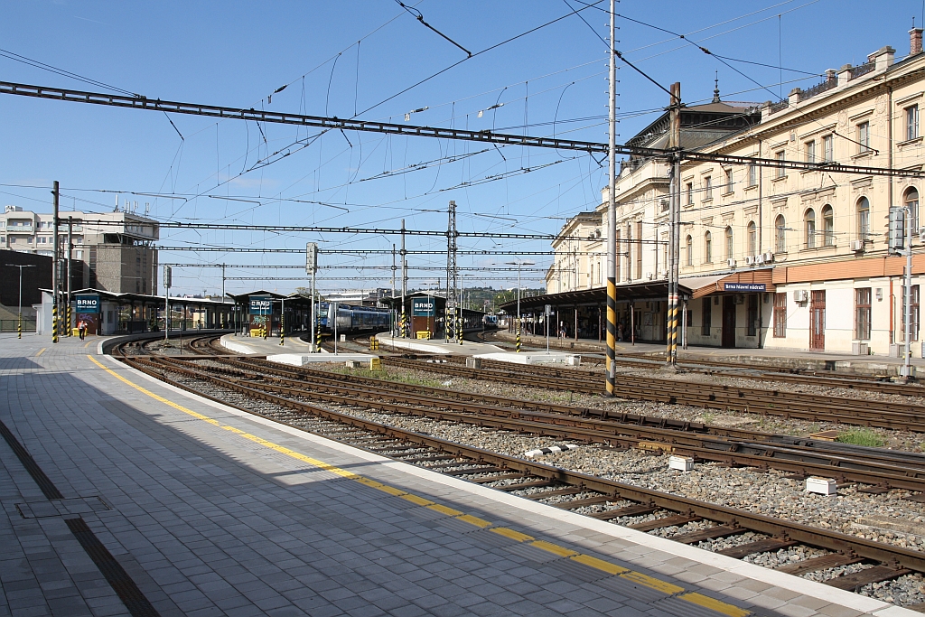 Bahnhof Brno hlavni nadrazi am 15.August 2018.