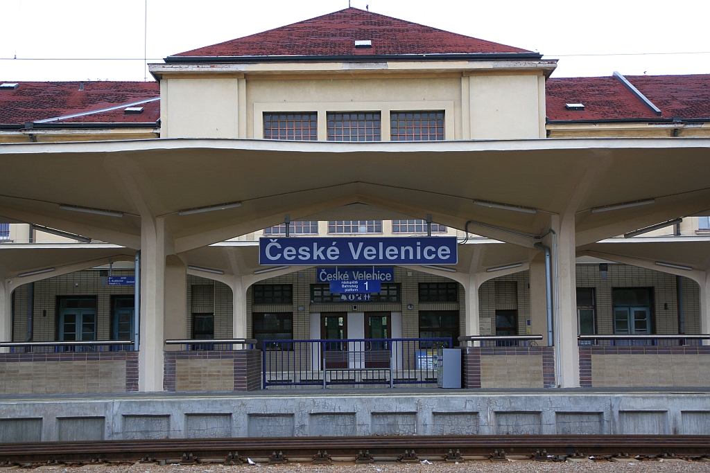 Bahnhof Ceske Velenice am Morgen des 23.September 2018.