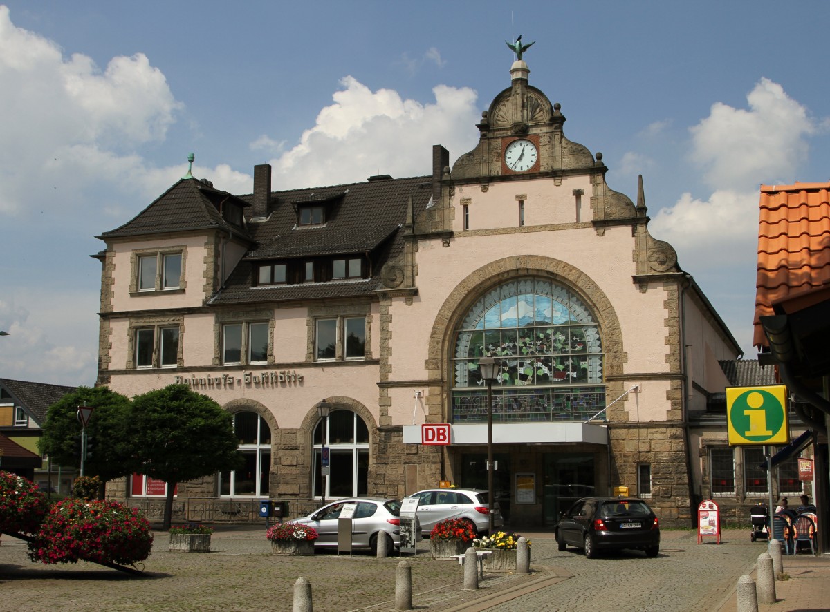 Bahnhofsgebäude von Bad Harzburg am 17.07.14.