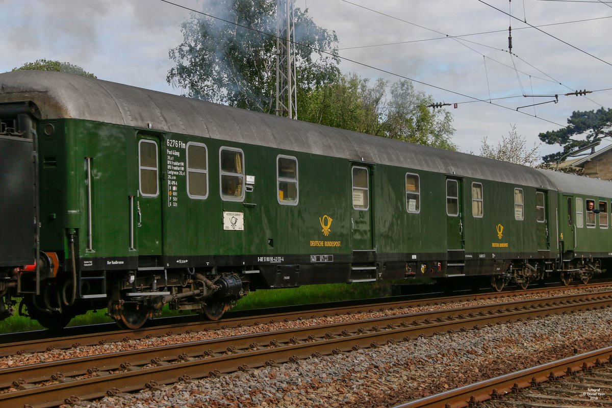 Bahnpostwagen in Wiltingen, am 28.04.2018.