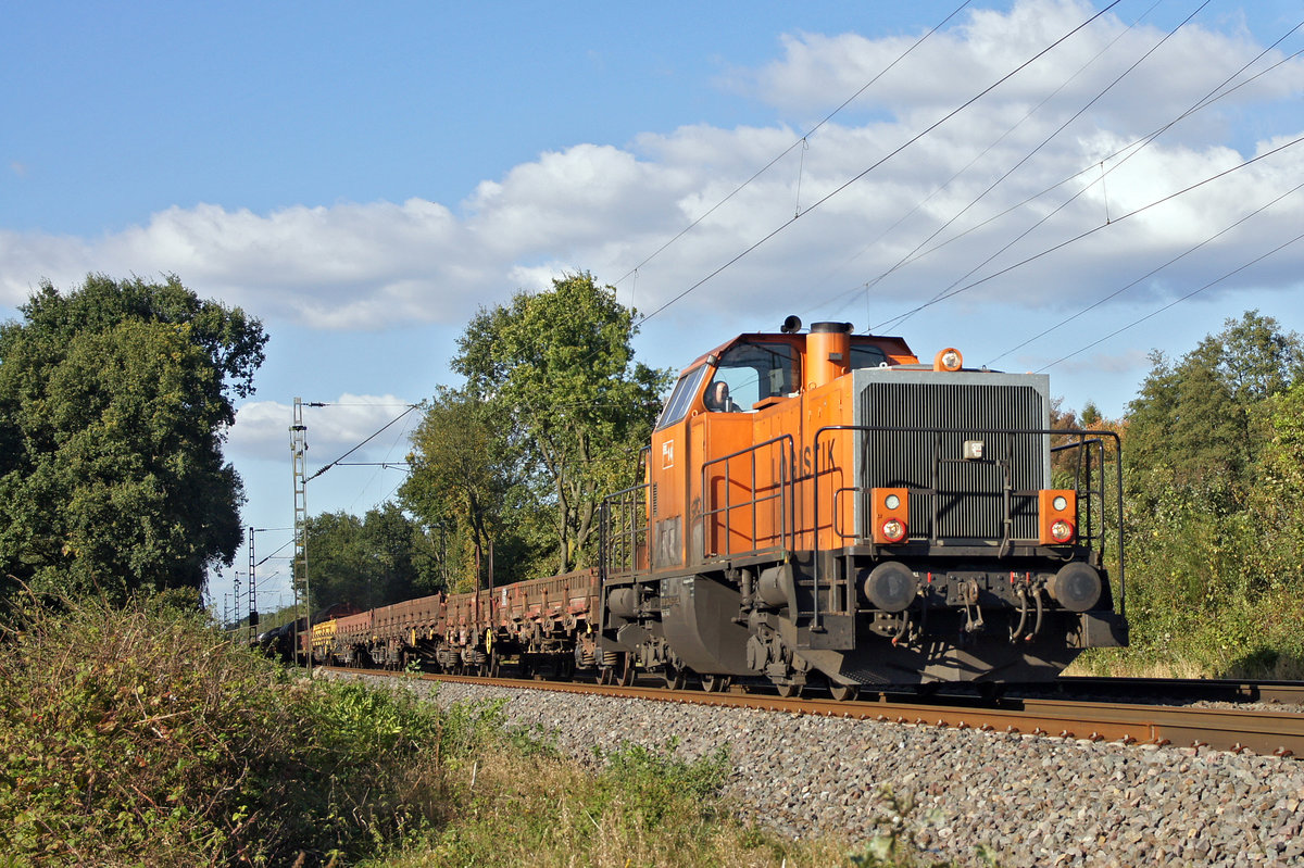 Baureihe 214 - Lokomotive 14 der BBL-Logistik am 05.10.2016 in Lintorf.