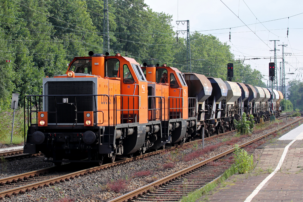 BBL 18 (214 027-5) und BBL 14 (214 025-9)  in Recklinghausen 25.7.2014