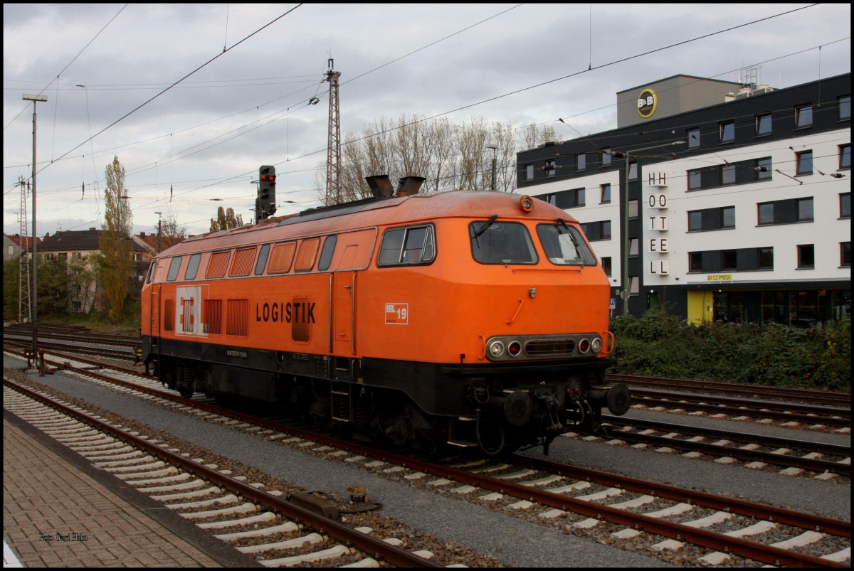 BBL 19 ex DB 225015 stand am 4.11.2015 im Hauptbahnhof Osnabrück.
