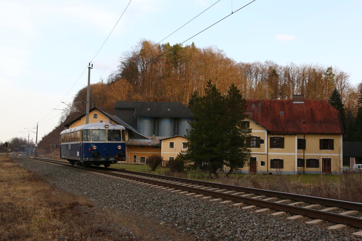 Bereits am Heimweg ist ein Foto auf Höhe Traußner- Mühle unerlässlich 

4.03.2017