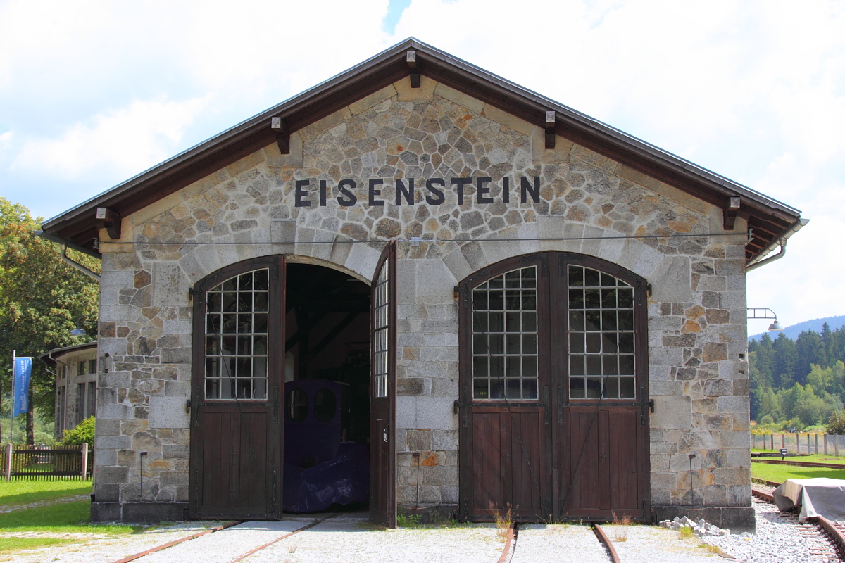 Blick auf das Localbahnmuseum Bayerisch Eisenstein am 18.08.2016.