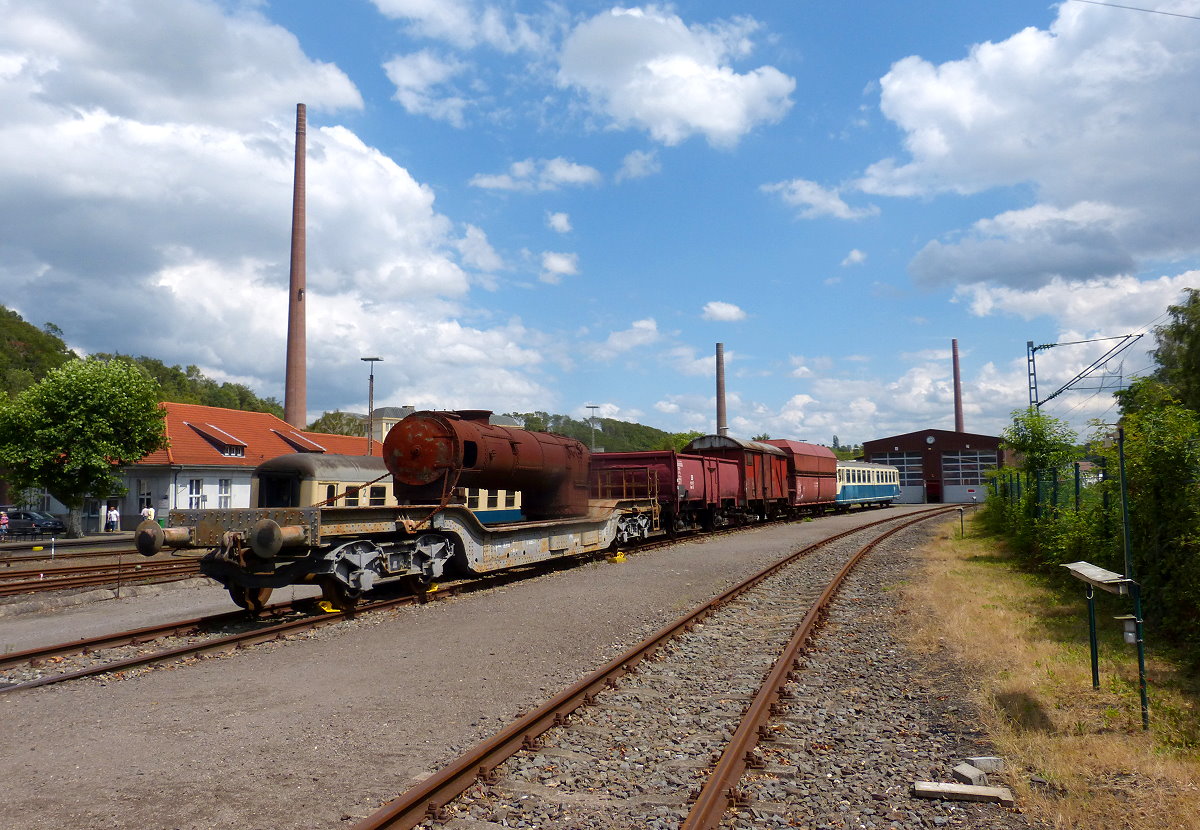 Blick über das Eisenbahnmuseum Bochum Dahlhausen am 07.06.2014