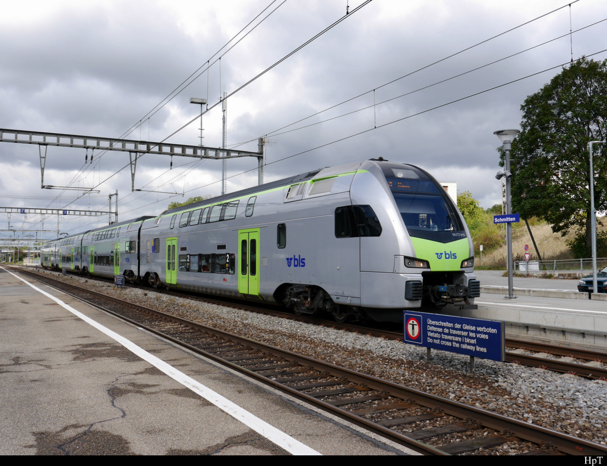 BLS - Triebzug RABe 515 019-8 als Regio nach Bern - Thun in Schmitten am 24.09.2018