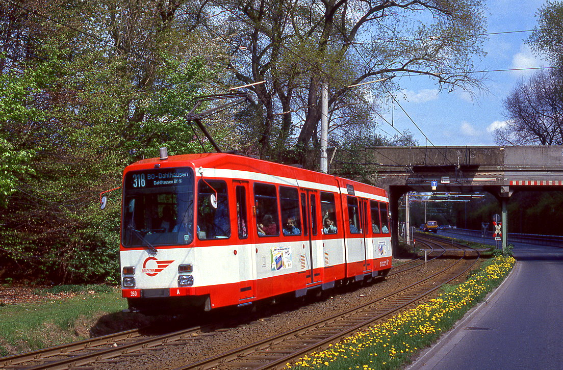 Bogestra 350, Bochum Gerthe, 23.04.1993.
