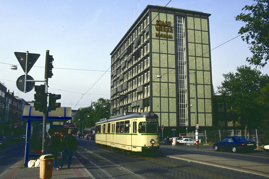 BOGESTRA Linie 306, Bochum Hbf. Sept. 1992 