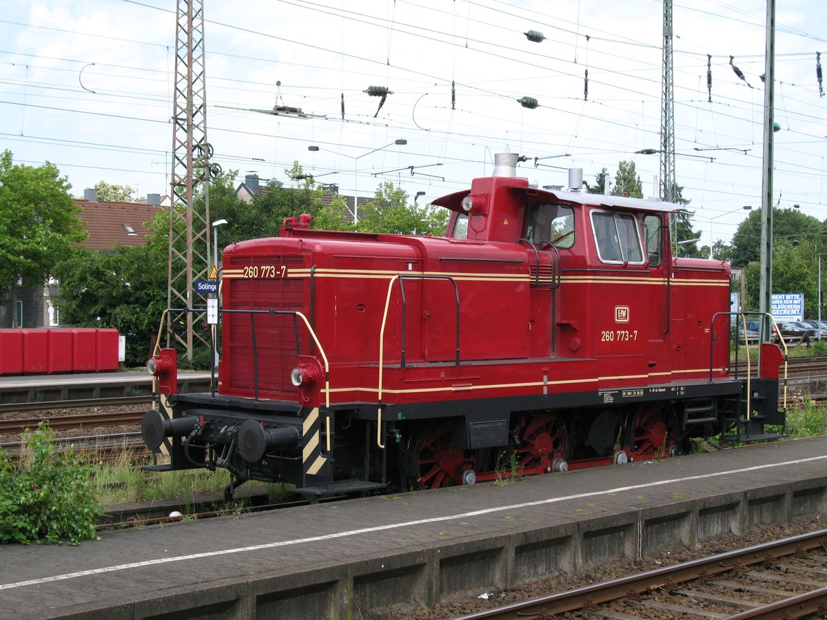 BR 260 773 am 15.7.2007 in Solingen HBF