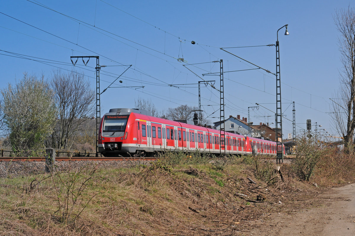 BR 430 654 bei Mainz-Gustavsburg am 06.04.2018
