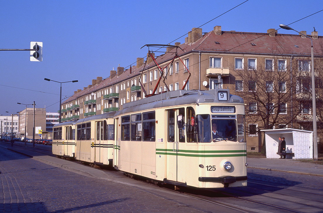 Brandenburg 125 + 280 + 245, Friedensstraße, 17.02.1994.