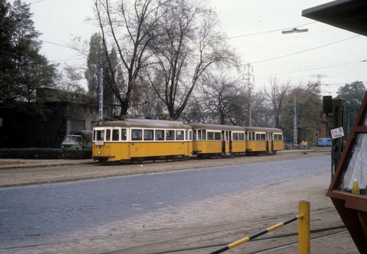 Budapest BKV SL 3 (Tw 1602) Vaci ut am 20. Oktober 1979.