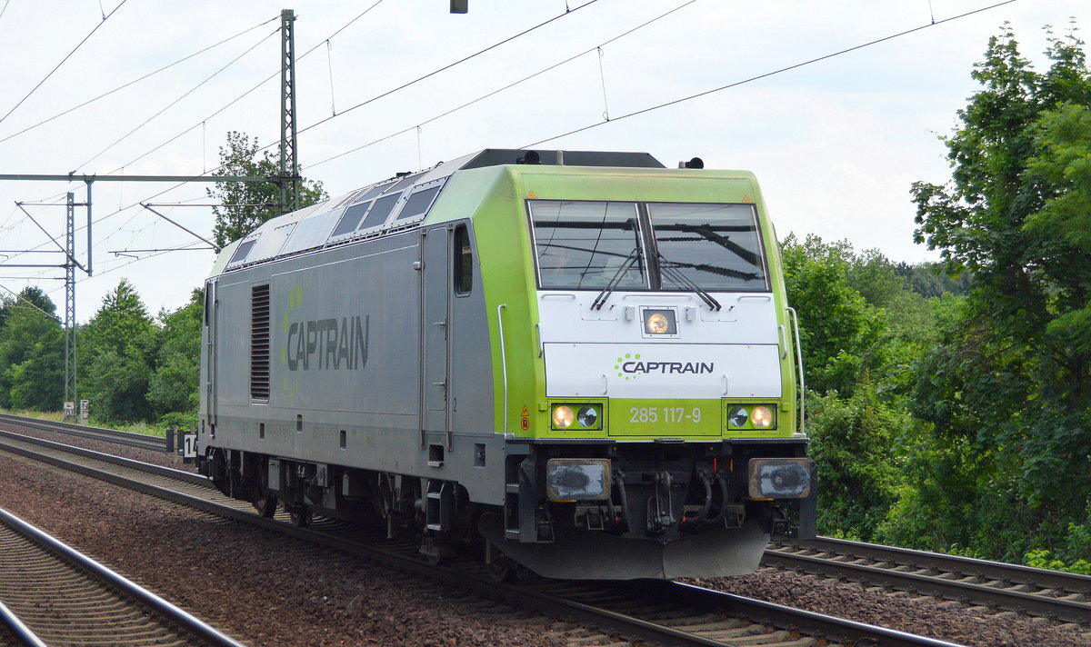 Captrain/ITL 285 117-9 (NVR-Number: 92 88 0076 101-9 B-ITL] am 30.05.18 Dresden-Strehlen.
