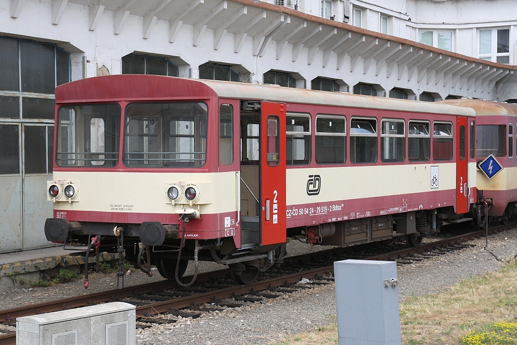 CD 50 54 24-29 519-2 Bdtax wartet am 07.Juli 2018 im Bahnhof Breclav auf seinen nächsten Einsatz.