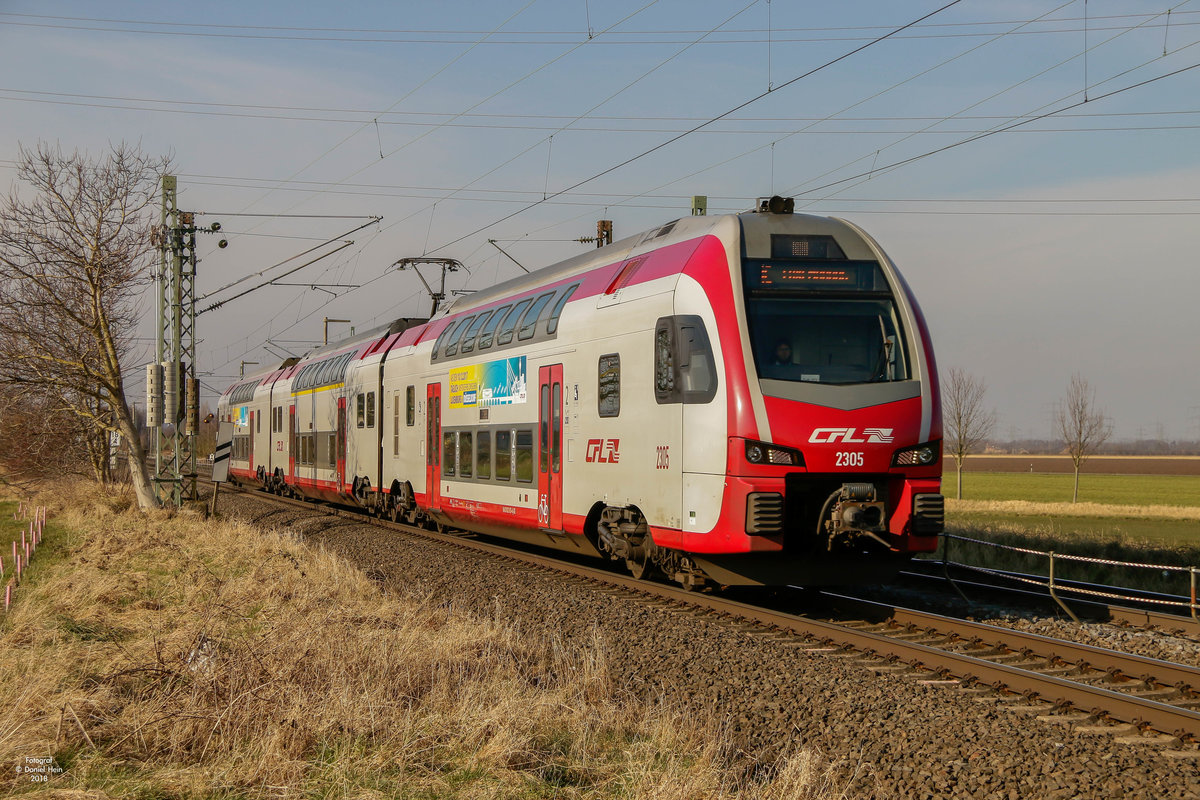 CFL 2305 in Brühl, am 18.02.2018.