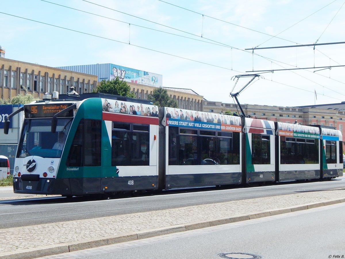 Combino NF8 Nr. 408 der ViP in Potsdam am 07.06.2016