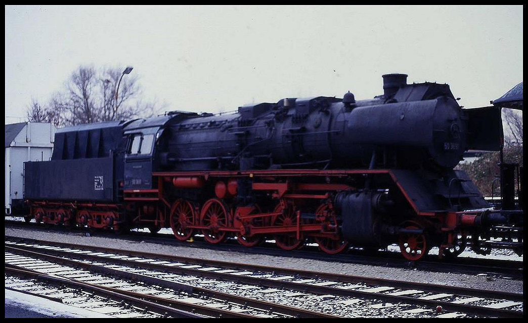 Dampflok 503691 des Hessencourier am 26.1.2000 im Depot des Vereins in Kassel Wilhelmshöhe.