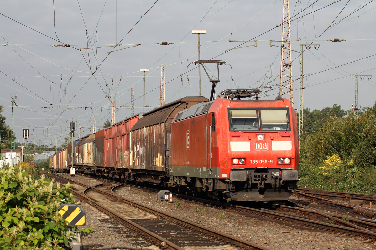DB 185 056-9 durchfährt Recklinghausen-Ost 7.9.2017