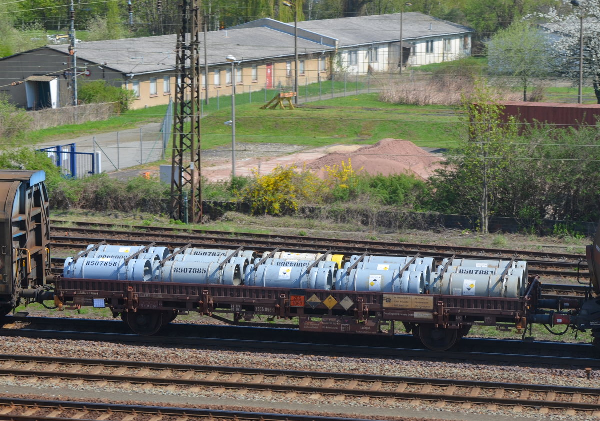 DB 21 80 3365 896-2 Kls 442 Orion Engineerd Carbons GmbH Werk Kalscheuren beladen mit Distikstoftetroxide in Köthen (Anhalt) 20.04.2018