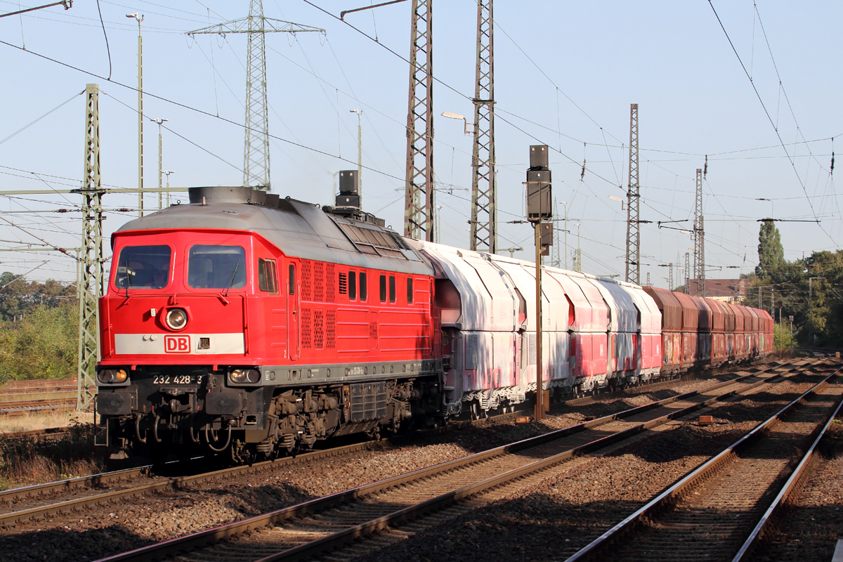 DB 232 428 in Duisburg-Bissingheim 1.9.2018