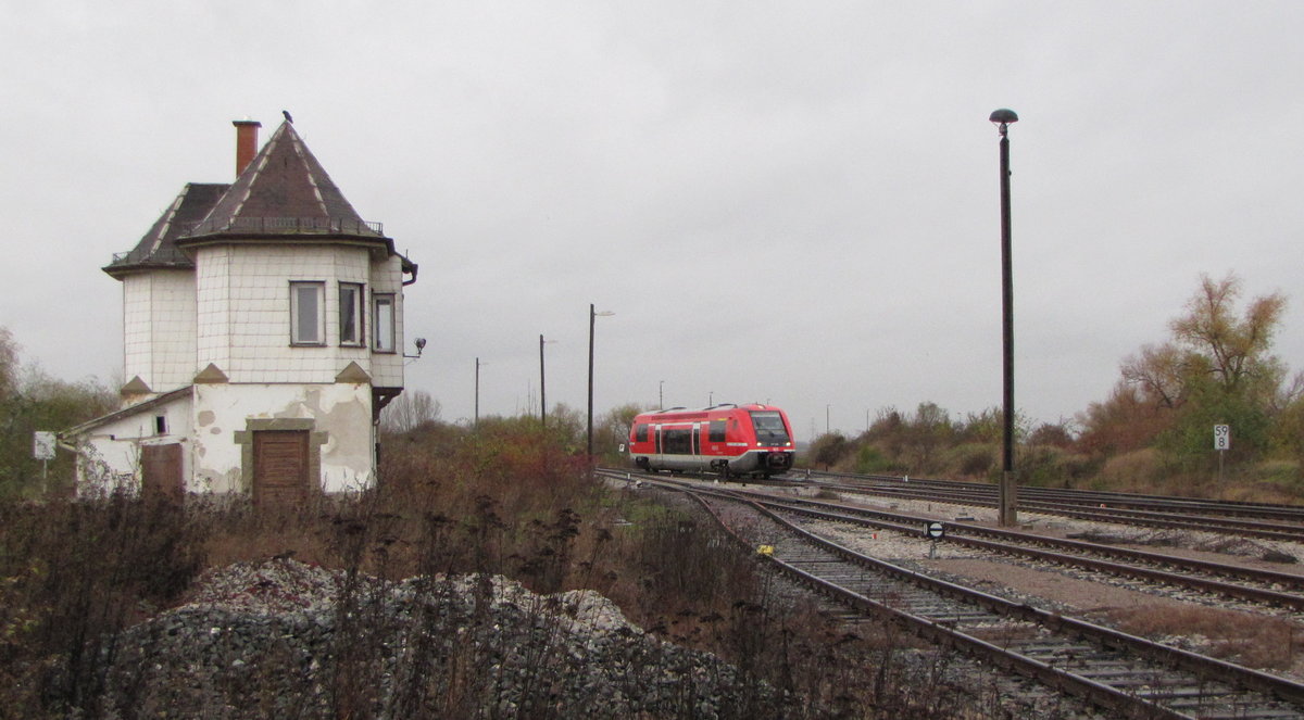 DB 641 022 als RB 92789 von Bad Langensalza nach Erfurt Hbf, am 16.11.2016 in Kühnhausen.